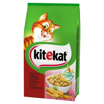 KITEKAT WOŁOWINA WARZYWA SUCHA KARMA DLA KOTA     300G