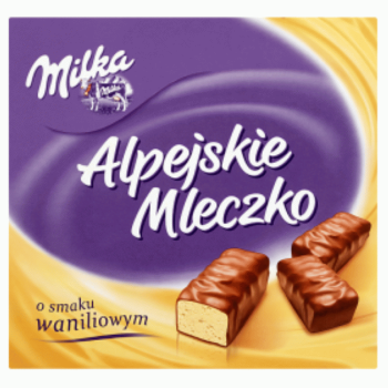 MILKA ALPEJSKIE MLECZKO WANILIA 330G