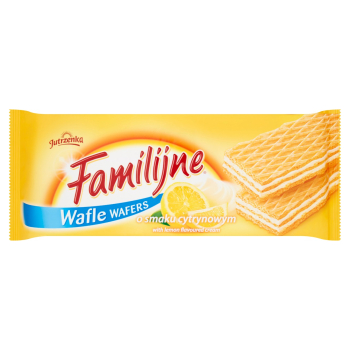JUTRZENKA WAFLE FAMILIJNE CYTRYNOWE  180G