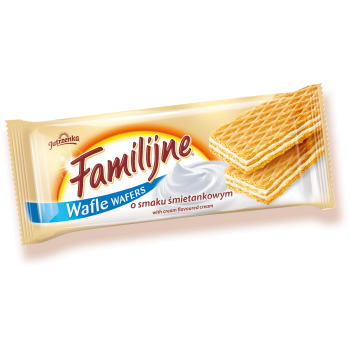 JUTRZENKA WAFLE FAMILIJNE ŚMIETANKOWE 180G