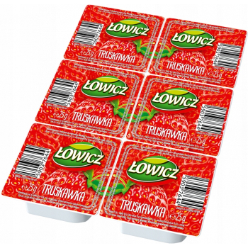 Dżem truskawkowy Łowicz 6x25 g