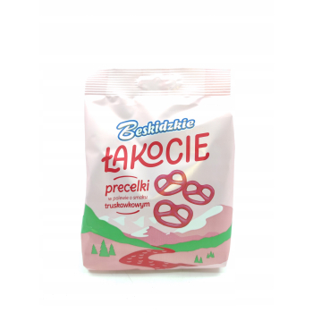 Beskidzkie Łakocie Precelki o smaku truskawkowym