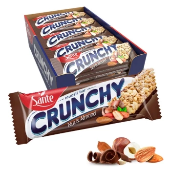 SANTE BATON CRUNCHY ORZECH MIGDAŁ W CZEKOLADZIE 40G