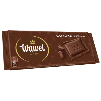 WAWEL CZEKOLADA KRAKOWSKA GORZKA 64%   90G