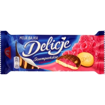 WEDEL CIASTKA DELICJE MALINA 147G