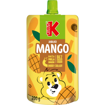 KUBUŚ MUS JABŁKO MANGO          10x200G