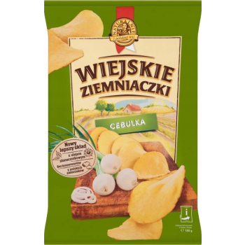 Chipsy Wiejskie Ziemniaczki cebulka 130 g
