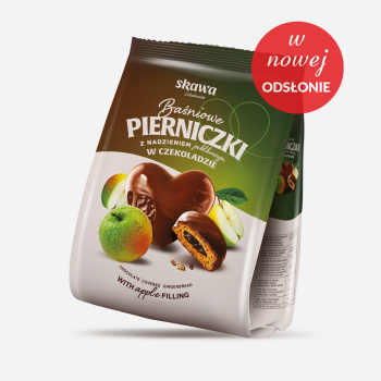 SKAWA CIASTKA PIERNIKI W CZEKOLADZIE JABŁKO  150G