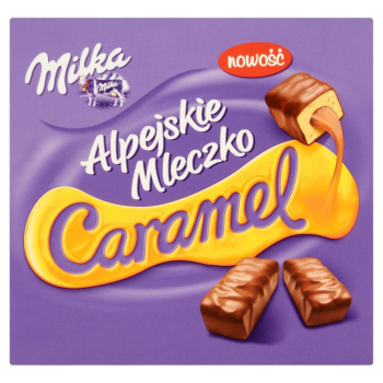 MILKA ALPEJSKIE MLECZKO CARAMEL 350G
