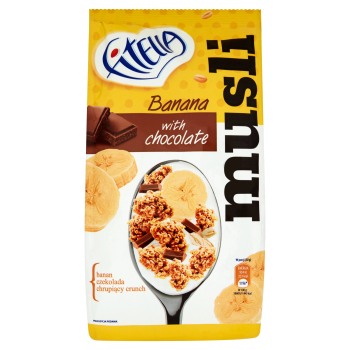 PLATKI GELLWE FITELLA MUSLI BANAN-CZEKOLADA 300G