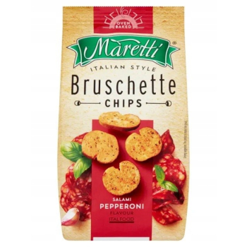 BRUSCHETTE CHIPS MARETTI SALAMI PEPPERONI 70G
