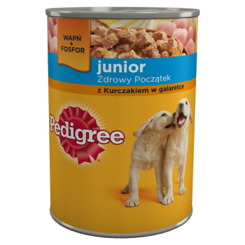 PEDIGREE KARMA KURCZAK JUNIOR PUSZKA  400G