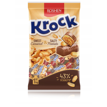 ROSHEN CUKIERKI KROCK CARMEL ORZECH 1KG