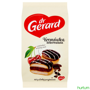 DR GERARD CIASTKA KREMÓWKA DEKOROWANA WIŚNIA 165G