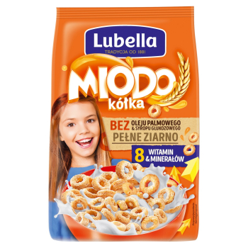LUBELLA PŁATKI KÓŁKA MIODOWE       500G