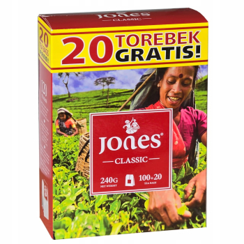 JONES HERBATA 100T+20GRATIS     240G