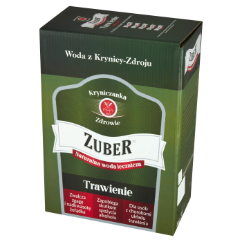 Woda lecznicza ZUBER KARTON 3L