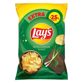 LAY'S CHIPS ZIELONA CEBULKA +25% 163G