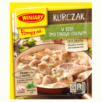 WINIARY POMYSŁ NA KURCZAKA W SOSIE ŚMIETANOWO ZIOŁOWYM 30G