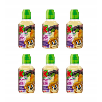 Sok Gruszka Banan Czarny bez Kubuś 6x200 ml