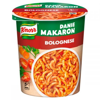 KNORR KUBEK XXL MAKARON Z SOSEM BOLOŃSKIM 60G