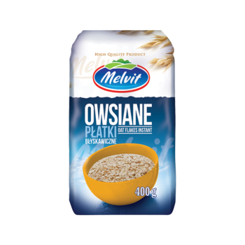 MELVIT PŁATKI OWSIANE BŁYSKAWICZNE 400G