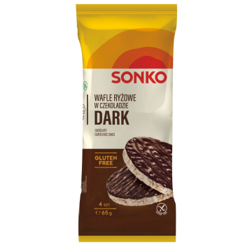 SONKO WAFLE RYŻOWE W CZEKOLADZIE DESEROWEJ  65G