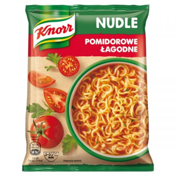 KNORR ZUPA BŁYSKAWICZNA NUDLE POMIDOROWE ŁAGODNE 65G