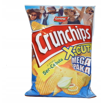 CHIPS CRUNCHIPS 200G X-CUT SER CEBULA