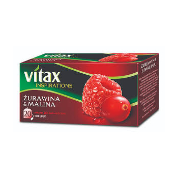 VITAX HERBATA ŻURAWINA I MALINA 20 TOREBEK