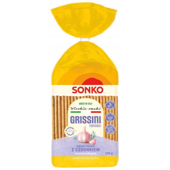 SONKO PALUSZKI GRISSINI CZOSNEK 200G