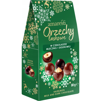 AMARESTI ORZECHY LASKOWE W CZEKOLADZIE   80G