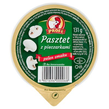 PROFI PASZTET Z PIECZARKAMI FOREMKA 131G