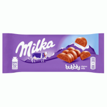 MILKA CZEKOLADA  BUBBLY MLECZNA       90G