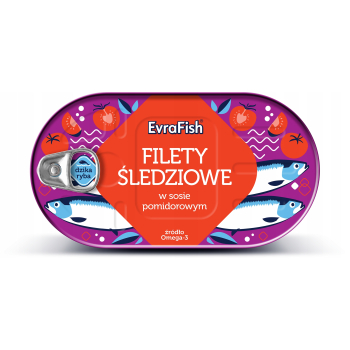 EVRA FISH FILET ŚLEDŹ W POMIDORZE     170G