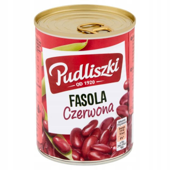 PUDLISZKI FASOLA CZERWONA PUSZKA 400G