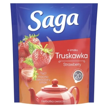 SAGA HERBATA TRUSKAWKA  20 TOREBEK  34G