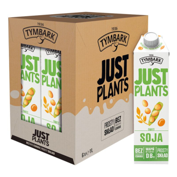 TYMBARK JUST PLANTS NAPÓJ ROŚLINNY SOJA OWIES     6x1L
