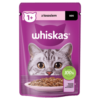 WHISKAS ŁOSOŚ SASZETKA 85G