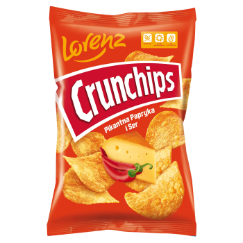 CHIPS CRUNCHIPS 140G PIKANTNA PAPRYKA-SER