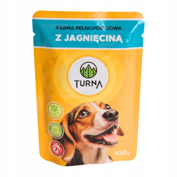 MOKRA KARMA TURNA DLA PSA SASZETKA Z JAGNIĘCINĄ       100G