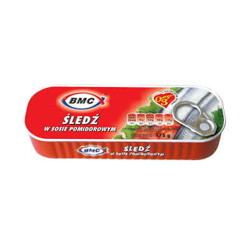 BMC FILET ŚLEDZIOWY W SOSIE POMIDOROYWM      175G