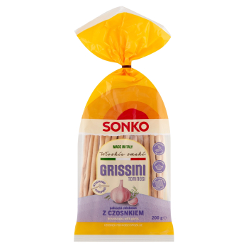 SONKO PALUSZKI GRISSINI CZOSNEK 200G