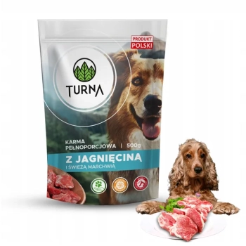 MOKRA KARMA TURNA DLA PSA Z JAGNIĘCINĄ  500G
