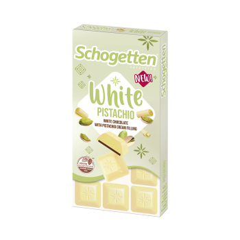 SCHOGETTEN CZEKOLADA WHITE PISTACHIO       100G