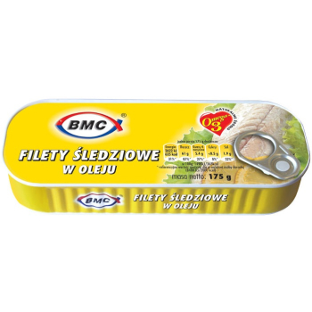 BMC FILET ŚLEDZIOWY W OLEJU        175G