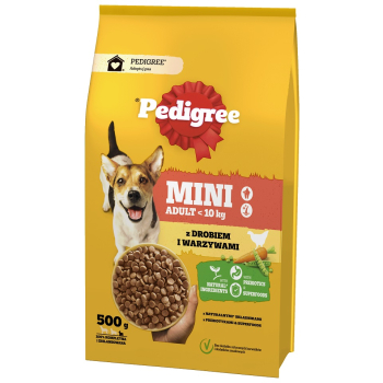 PEDIGREE KARMA DRÓB WARZYWA SUCHA   ADULT MINI 500G