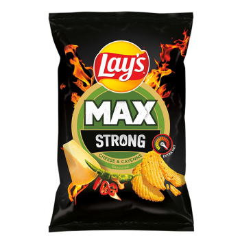 LAY'S CHIPS STRONG CHEESE PAPRYKA CAYENNE  120G