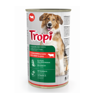TROPI KARMA  Z WOŁOWINĄ PUSZKA  415G