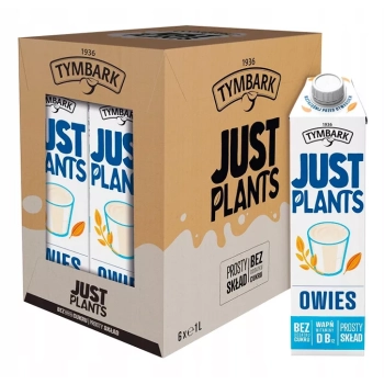 TYMBARK JUST PLANTS NAPÓJ ROŚLINNY OWIES KARTON   6x1L